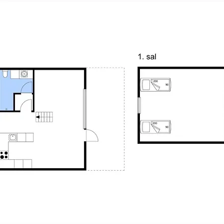0273-romo-lyngvejen-63-b アパート Rømø Kirkeby